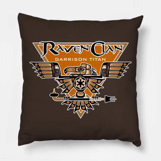 Raven Clan Pillow by DinoIgnacio