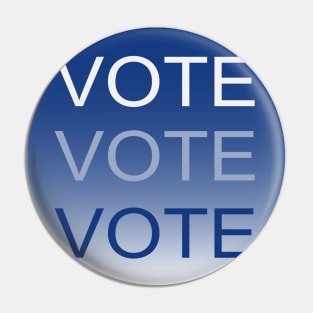 VOTE BLUE Pin