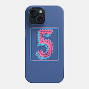 My lucky number Five 5 Phone Case