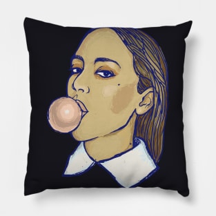 Girl with bubble Pillow