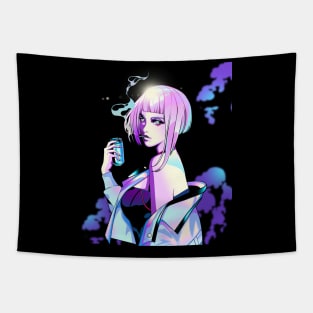 Lucy Cyberpunk Tapestry