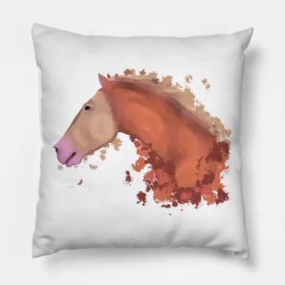 Abstract horse Pillow