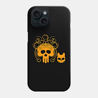 Halloween mom and cat Phone Case