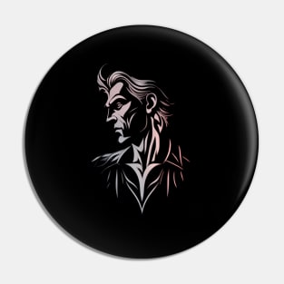 Count Dracula Artwork Pin