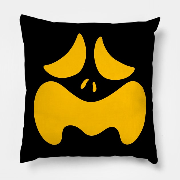 Scary Face 3 Pillow by Redheadkls