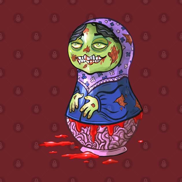 Zombie Russian Doll by Hoda Hefzy 