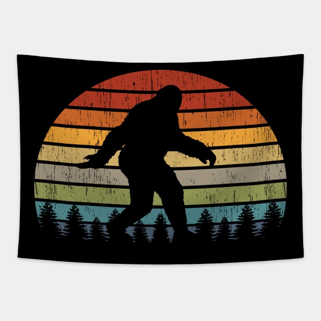 Funny Bigfoot and Sasquatch T Shirts Tapestry by DHdesignerPublic