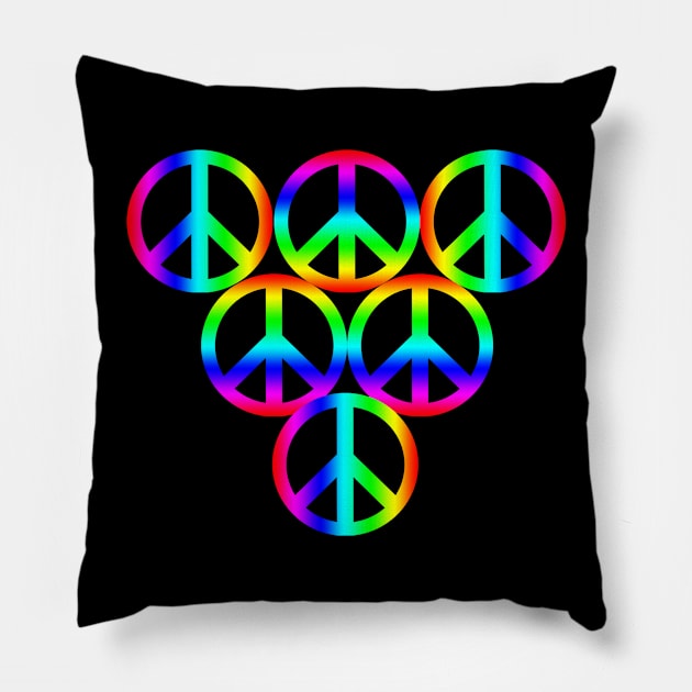 'Peace and Tolerance' Awesome LGBTQ Pride Day Gift Pillow by ourwackyhome