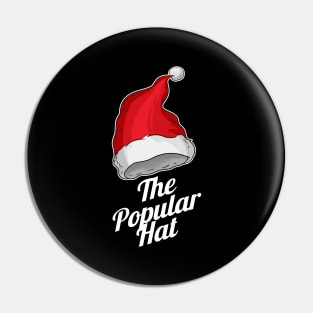 Santas Hat Is The Popular Hat For Christmas Pin