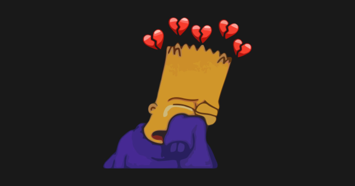 1080x1080 Sad Heart Bart Bart Heart Broken Wallpapers Wallpaper