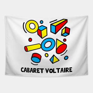 CABARET VOLTAIRE - 80s Styled Poster Design Tapestry