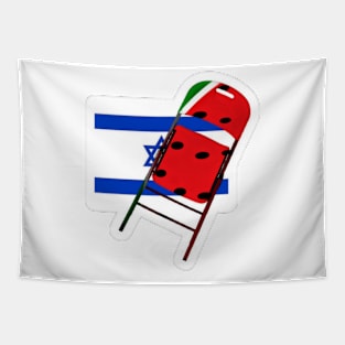 Watermelon Folding Chair To Brutal Occupation - Sticker - Front Tapestry