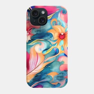 Fun Floral Abstract Pattern Phone Case