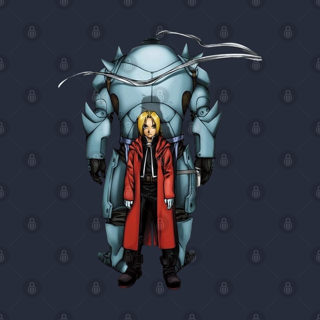 Edward and Aplhonse Elric FullMetal Alchemist by SirTeealot