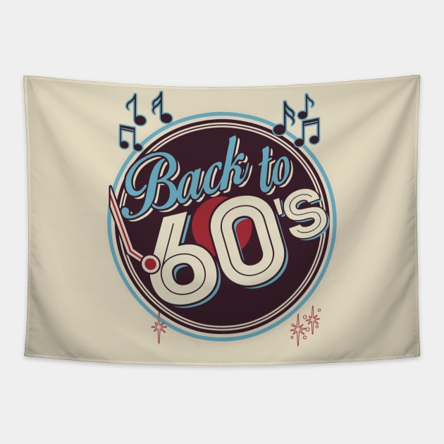 Back to 60's Design Tapestry by Genuine Vintage