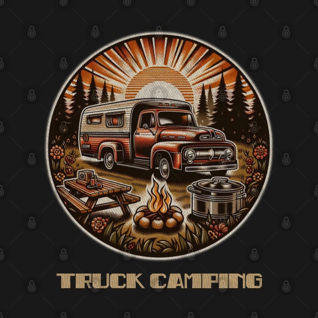 Truck camping sunset by Tofuvanman