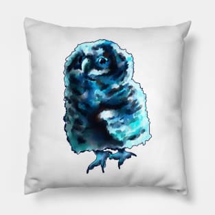 Baby Blue Owl Pillow