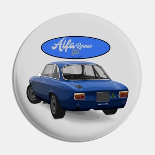 ALFA ROMEO GTA Blue Back Pin