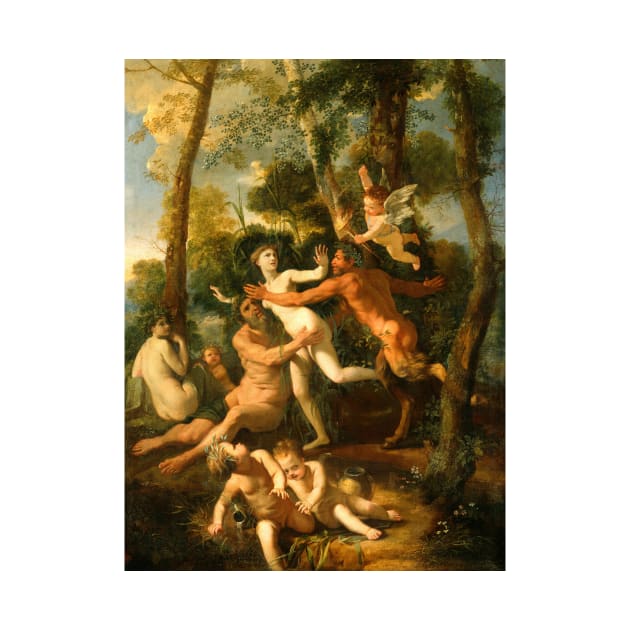 Pan and Syrinx by Nicolas Poussin by Classic Art Stall