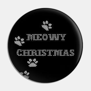 Meowy (Merry) Christmas - Cat Funny Sweater Pin