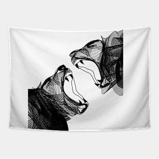 Dramabite Linear lions Tapestry