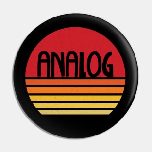 Analog Retro Aesthetic Sunset Pin
