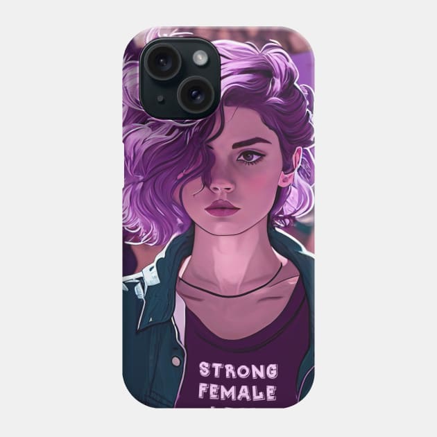 Strong Female Lead Protest Phone Case by geekmethat