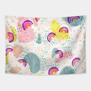 Rainbow Love Tapestry