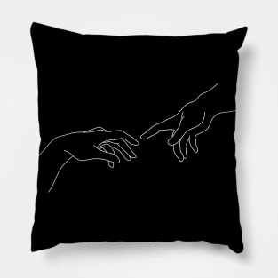 Creation of Adam Hands Pillow