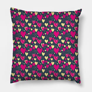 Seamless Hearts Pattern 033#001 Pillow