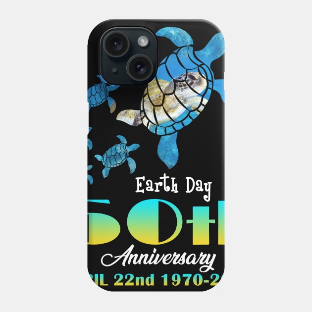 Earth Day 50th Anniversary Sea Turtle Phone Case by cruztdk5