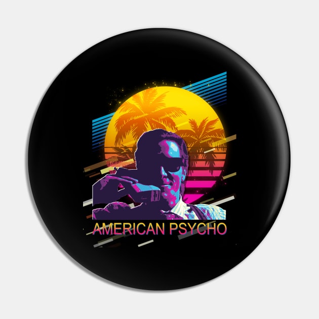 American 90s psycho vintage Pin by TylerJamesArt