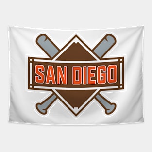 San Diego Padres Baseball Tapestry