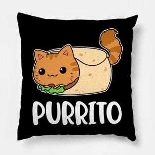 Purrito Funny Cat Gift Pillow