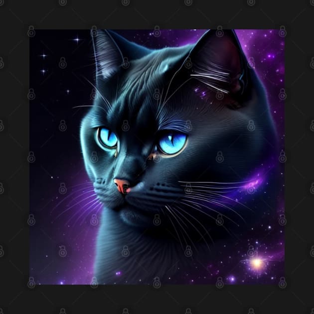 Black British Shorthair Of The Night by Enchanted Reverie