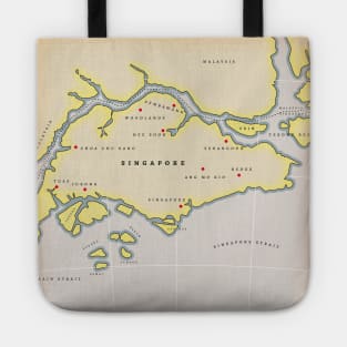 Illustrated map of Singapore Tote