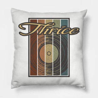 Thrice Vynil Silhouette Pillow