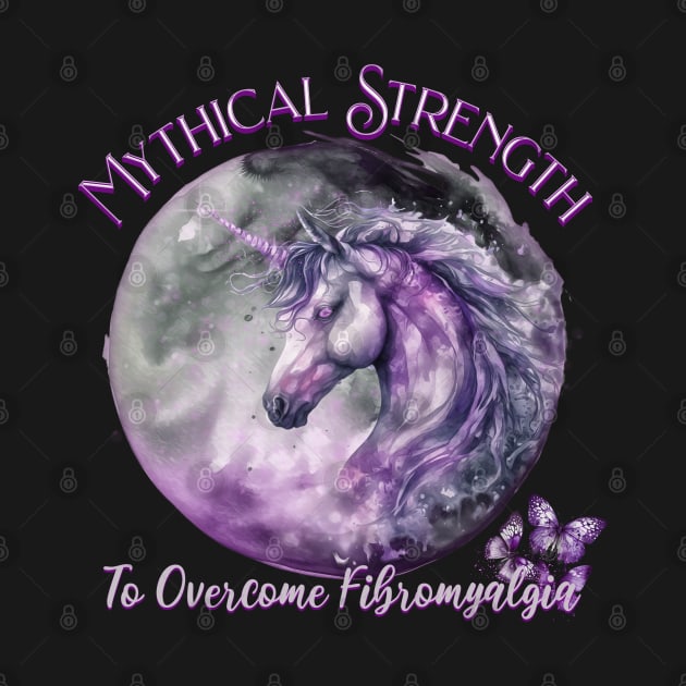 Fibromyalgia Awareness Mythical Strength To Overcome Fibromyalgia Unicorn by mythikcreationz