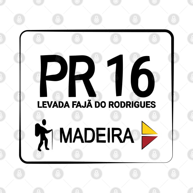 Madeira Island PR16 LEVADA FAJÃ DO RODRIGUES logo by Donaby