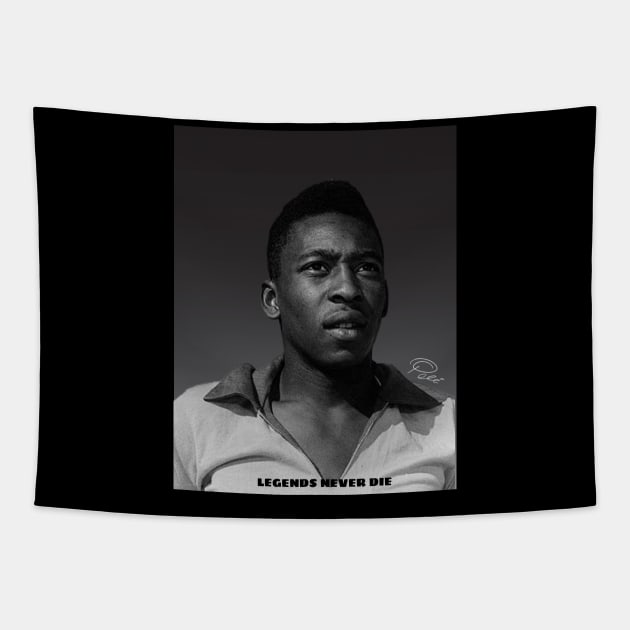 Pelé-legends never die-rip Tapestry by S-Log