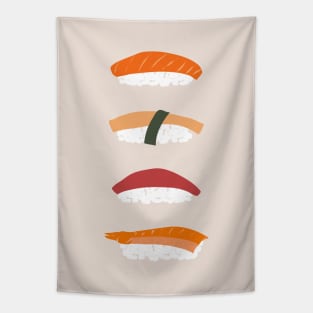 Retro Nigiri Sushi Tapestry