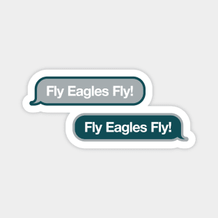 Fly Eagles Fly Text Message Magnet