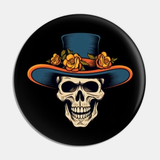 Skull with Hat Pin