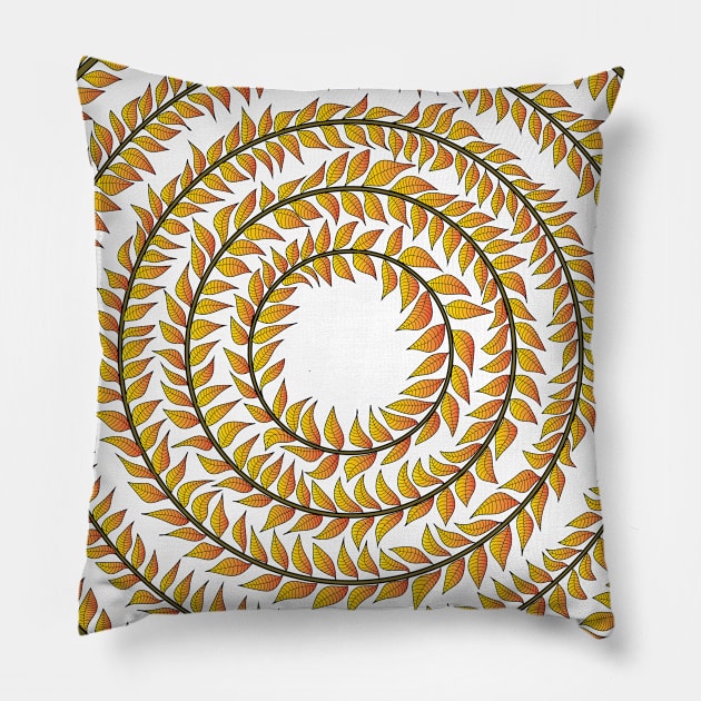 Merry go round (yellow) Pillow by ckai