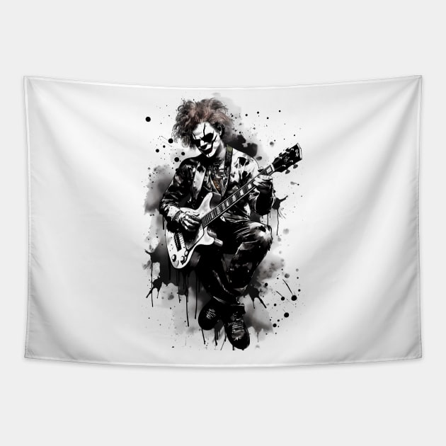 Clown Shredding Guitar Tapestry by TortillaChief