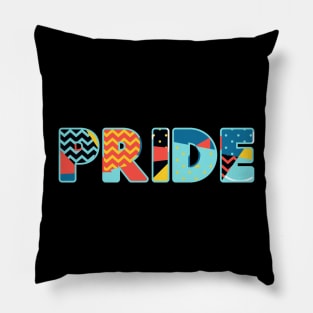 PRIDE Art Text Pillow