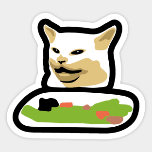 Woman Yelling at Cat: Salad Cat Meme Icon 