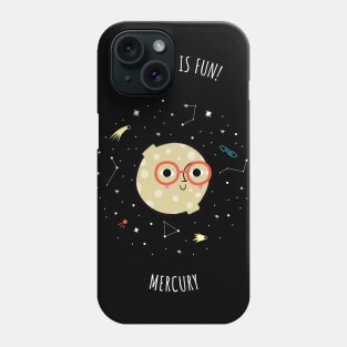 Reading is Fun - Space Lover, Mercury Phone Case