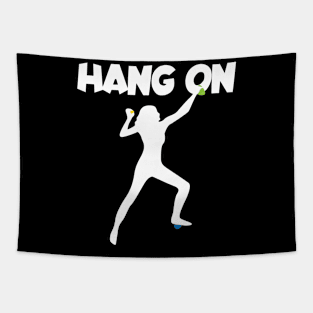 Hang on women Tapestry