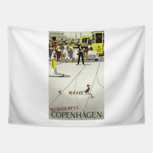 Wonderful Copenhagen - Vintage Travel Poster Tapestry